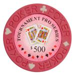 

Фишки для игры в покер Tournament с номиналом 500 (25 шт)