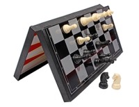 Шахматы, нарды, шашки магнитные пластиковые 3 в 1 (поле 29 см)