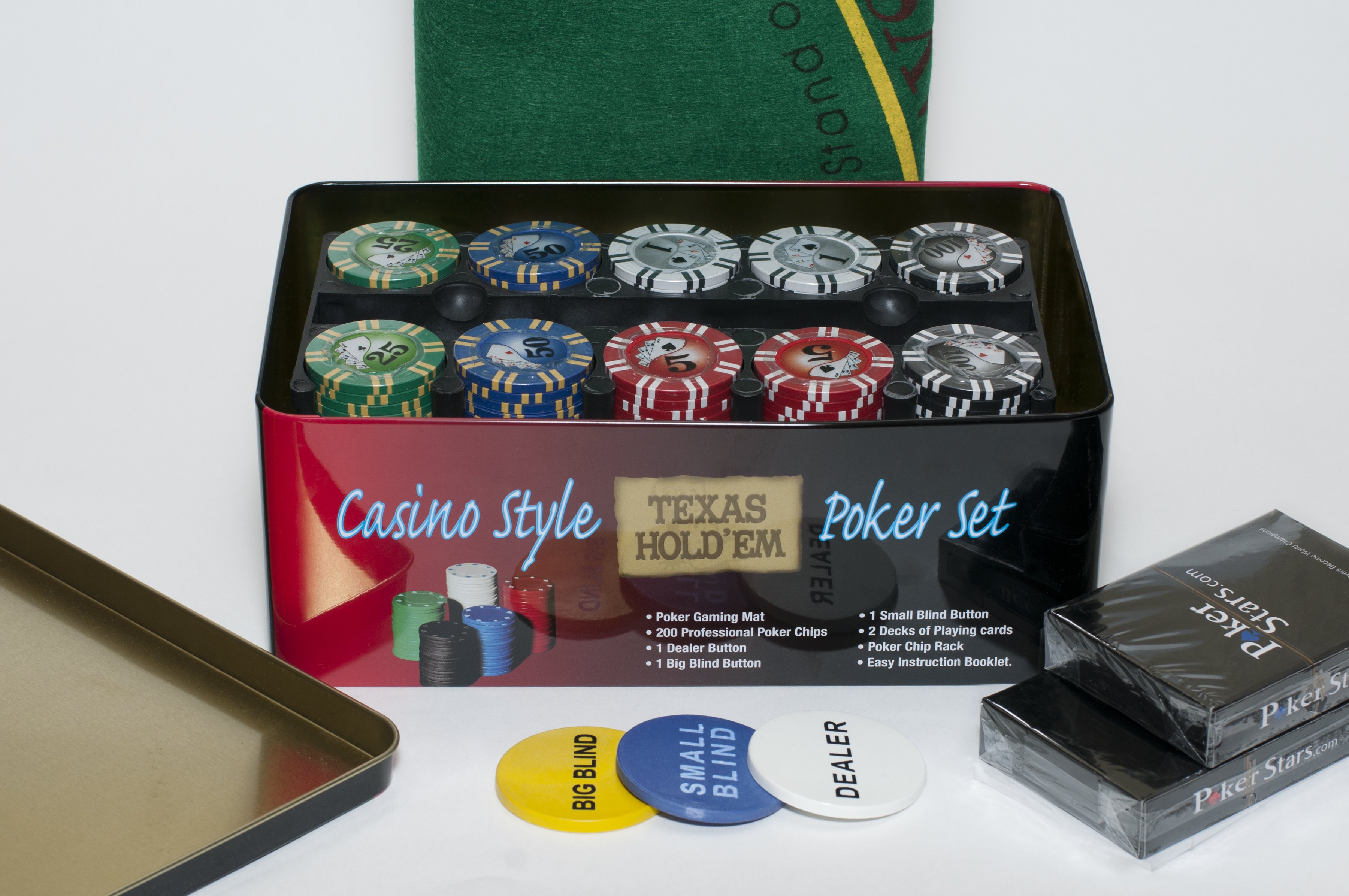 

Набор для покера Holdem Light Premium на 200 фишек