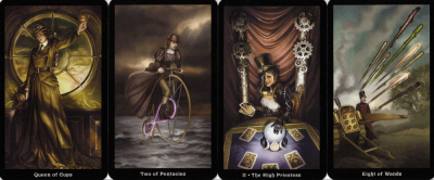 картинка Карты Таро "Steampunk Tarot Cards" Llewellyn / Таро Стимпанк от магазина Gamesdealer.ru
