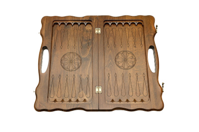 картинка Нарды резные "Орел" с ручкой 40, Haleyan от магазина Gamesdealer.ru