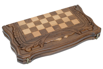 картинка Шахматы + Нарды резные c Араратом 50, Haleyan от магазина Gamesdealer.ru