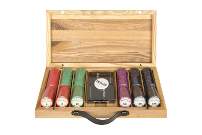 картинка Набор для покера Valentino Ceramic на 300 фишек в кейсе из ясеня v2, Partida от магазина Gamesdealer.ru