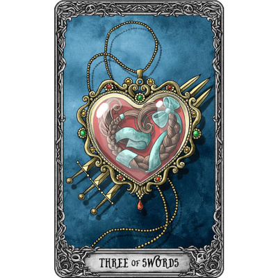 картинка Карты Таро The Dark Mansion Tarot deck Large Version 14 cm, Taroteca / Темный Особняк, 14 см, золото от магазина Gamesdealer.ru