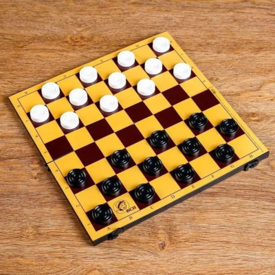 картинка Шашки "Владимирские" (Россия, пластик, 30х15х3 см) от магазина Gamesdealer.ru