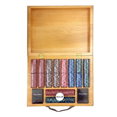 картинка Набор для покера Casino Royale на 500 фишек в кейсе из бука, Partida от магазина Gamesdealer.ru