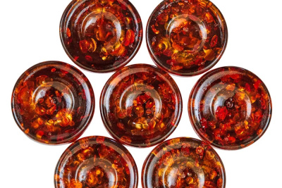 картинка Фишки шашки-нарды цвет коньяк-слоновая кость от магазина Gamesdealer.ru