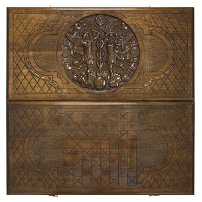 картинка Нарды резные "Зодиак Близнецы", Ustyan от магазина Gamesdealer.ru