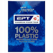 Карты для покера "Fournier EPT blue" 100% пластик, Испания