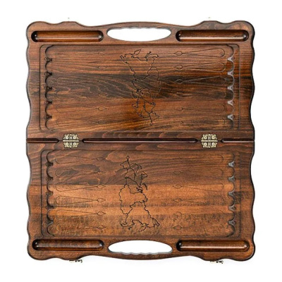 картинка Нарды резные "Герб РФ 2" с ручкой 60, Haleyan от магазина Gamesdealer.ru