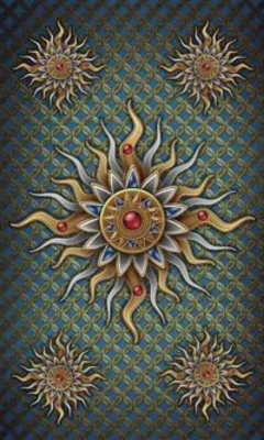 картинка Карты таро "Gilded Tarot Royale Book & Deck" Llewellyn / Позолоченная Королевская Колода от магазина Gamesdealer.ru