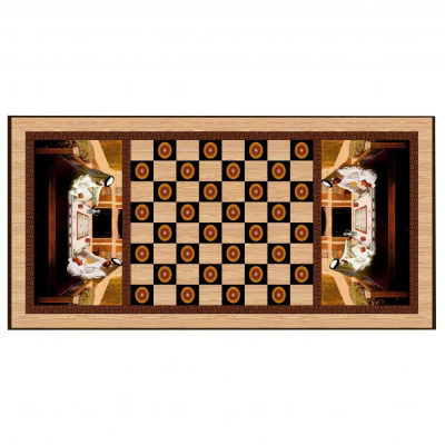 картинка Шахматы + нарды + шашки "Сирия Шейхи" большие от магазина Gamesdealer.ru