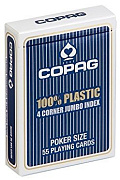 Карты "Copag 4 Corner Jumbo index " синяя рубашка