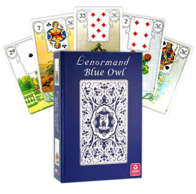 картинка Карты Таро "Mille Lenormand Blue Owl Premium Edition" / Колода Ленорман Синяя Сова Премиум Издание магазин Gamesdealer.ru являющийся официальным дистрибьютором в России  картинка Карты Таро "Mille Lenormand Blue Owl Premium Edition" / Колода Ленорман Синяя Сова Премиум Издание от магазина Gamesdealer.ru