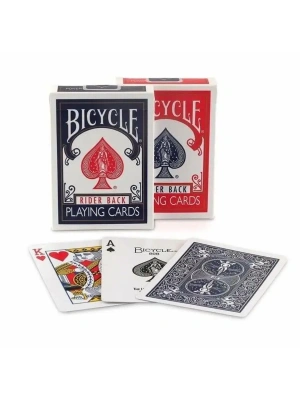 картинка Карты "Bicycle rider back 808 standard poker playing cards red/blue" магазин Gamesdealer.ru являющийся официальным дистрибьютором в России  картинка Карты "Bicycle rider back 808 standard poker playing cards red/blue" от магазина Gamesdealer.ru