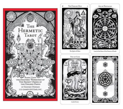 картинка Карты Таро "The Hermetic Tarot by Godfrey Dowson" US Games / Герметическое таро от магазина Gamesdealer.ru