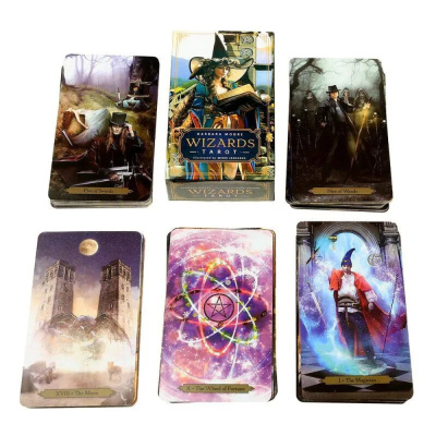 картинка Карты Таро "Barbara Moore Wizards Tarot Card" Reprint / Таро Волшебников от Барбары Мур TAROMANIA от магазина Gamesdealer.ru
