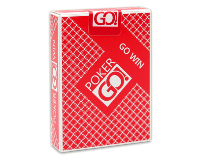 Игральные карты серия "PokerGo" red  54 шт/колода (poker size index jumbo, 63*88 мм)