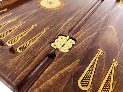 картинка Шахматы + нарды резные "Лоза" 40, Ustyan от магазина Gamesdealer.ru