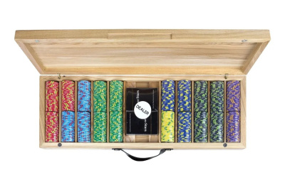 картинка Набор для покера EPT Ceramic на 500 фишек в кейсе из ясеня v2, Partida от магазина Gamesdealer.ru