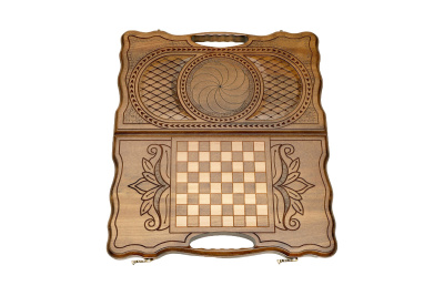 картинка Нарды резные "Бесконечность" с ручкой 40, Haleyan от магазина Gamesdealer.ru