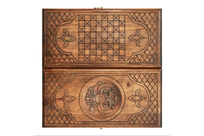 картинка Нарды резные "Герб РФ-2" 40, Ustyan от магазина Gamesdealer.ru