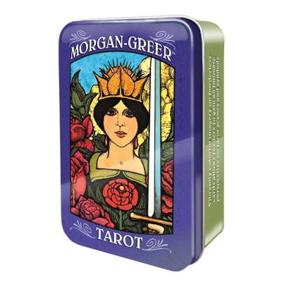 картинка Карты Таро "Morgan-Greer In a Tin" US Games / Морган Грир в металлическом боксе от магазина Gamesdealer.ru