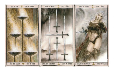 картинка Карты Таро "Fournier Luis Royo Malefic Tarot" Fournier / Колода Времени Малефик от магазина Gamesdealer.ru