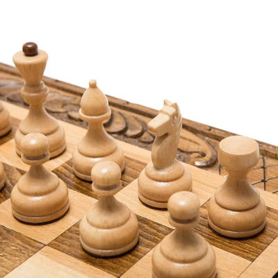картинка Шахматы + нарды резные 50, am453, Mirzoyan от магазина Gamesdealer.ru