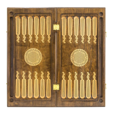 картинка Нарды резные "Гексагон 3" 60, Mkhitaryan от магазина Gamesdealer.ru