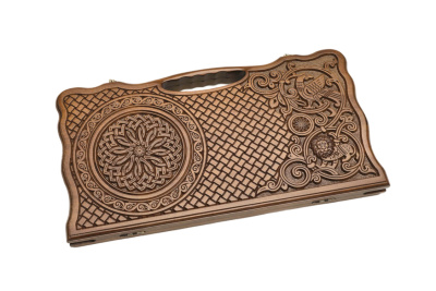 картинка Нарды резные "Армянский узор 6" с ручкой 60, Haleyan от магазина Gamesdealer.ru