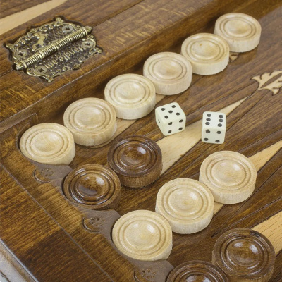 картинка Шахматы + нарды резные "Армянский Орнамент 2" 40, Haleyan от магазина Gamesdealer.ru