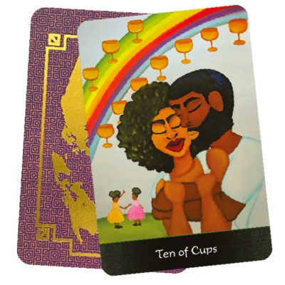 картинка Карты Таро "Afro Goddess Tarot Arcanas Cards" US Games / Афро-Богиня, Карты Таро, Арканы от магазина Gamesdealer.ru