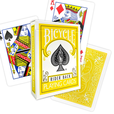 картинка Карты "Bicycle rider back standard poker plaing cards Yellow back" от магазина Gamesdealer.ru