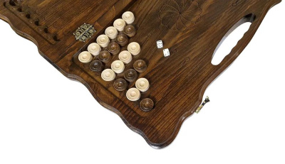 картинка Нарды резные "Эчмиадзин" с ручкой 50, Haleyan от магазина Gamesdealer.ru