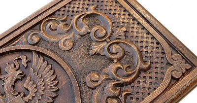 картинка Нарды резные "Герб РФ 2", Mkhitaryan от магазина Gamesdealer.ru