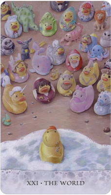 картинка Карты Таро "Tarot of Tides: The Adventures of a duck Named Bob" US Games / Таро приливов от магазина Gamesdealer.ru
