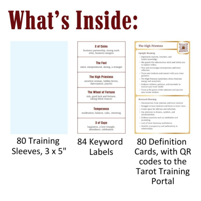 картинка Карты Таро "Tarot Training Sleeves Learning Kit" Schiffer Publishing / Набор для обучения работе с Т магазин Gamesdealer.ru являющийся официальным дистрибьютором в России  картинка Карты Таро "Tarot Training Sleeves Learning Kit" Schiffer Publishing / Набор для обучения работе с Т от магазина Gamesdealer.ru