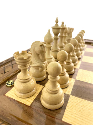 картинка Шахматы резные "Квадро" в ларце 50, Haleyan от магазина Gamesdealer.ru