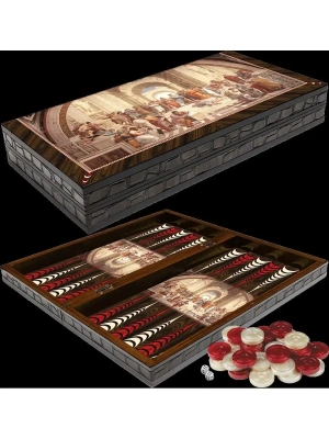 картинка Нарды Афинская Школа XXL, Турция, Yenigun от магазина Gamesdealer.ru