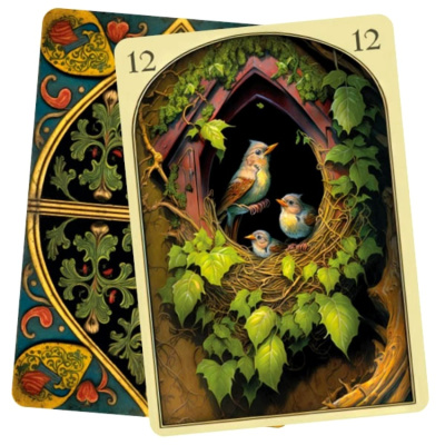 картинка Карты Таро "Medieval Lenormand Oracle" Lo Scarabeo / Средневековые Карты Оракула Ленорман от магазина Gamesdealer.ru