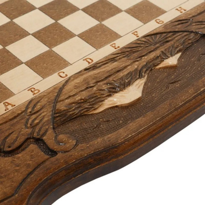 картинка Шахматы + Нарды резные c Араратом 40, Haleyan от магазина Gamesdealer.ru