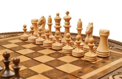 картинка Шахматы + нарды резные "Аревик" 60, Mkhitaryan от магазина Gamesdealer.ru