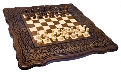 картинка Шахматы + нарды резные "Бриз" 60, Haleyan от магазина Gamesdealer.ru
