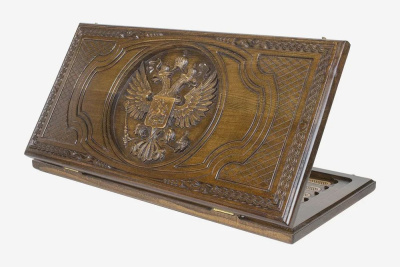 картинка Нарды резные "Герб РФ 3" 60, Ustyan от магазина Gamesdealer.ru