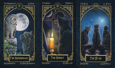 картинка Карты Таро "Fournier Lisa Parker Familiars Tarot" Reprint / Таро Фамильяров TAROMANIA от магазина Gamesdealer.ru