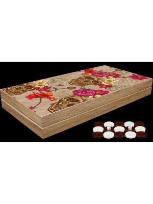 картинка Нарды Череп и Розы XXL, Турция, Yenigun от магазина Gamesdealer.ru