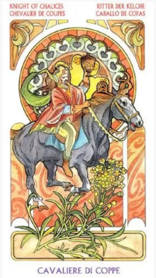 картинка Карты Таро "Castelli Tarot Art Nouveau Grand Trumps" Lo Scarabeo / Таро Кастелли в стиле модерн Боль от магазина Gamesdealer.ru