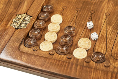 картинка Нарды резные "Шестигранный Узор" 50, Haleyan от магазина Gamesdealer.ru