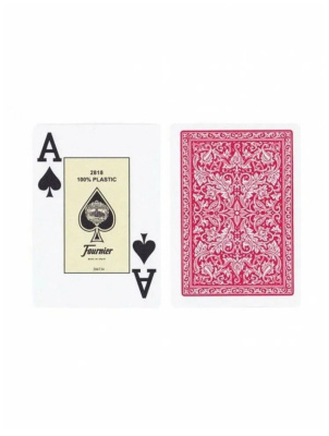 картинка Карты "Fournier 2818 red" 100% пластик от магазина Gamesdealer.ru